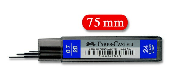 FABER MİN SÜPER FİNE 0,7mm 2B 75mm 24 MİN