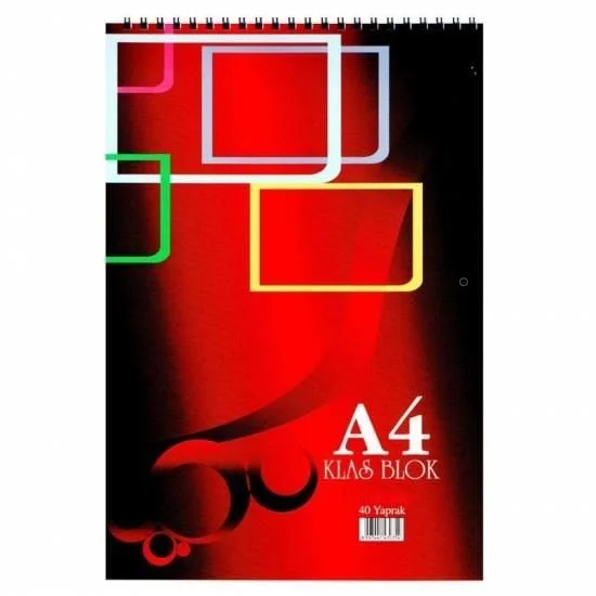 KLAS BLOKNOT A-4 SPR ÇİZGİLİ 40YP 
