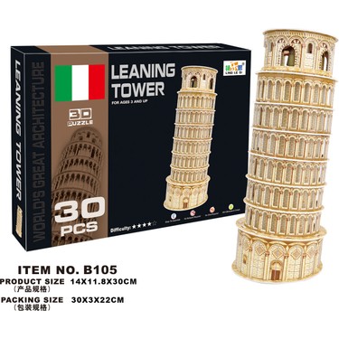 LEANING TOWER PUZZLE 30 PARÇA 3D
