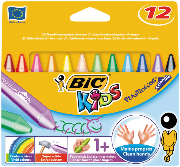 BİC PASTEL BOYA ELLERİ KİRLETMEYEN 12 RENK 8297733