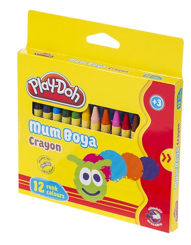 PLAY DOUGH CRAYON MUM BOYA 12 RENK CR004