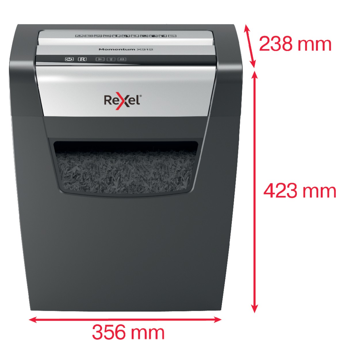 REXEL MOMENTUM X312 EVRAK İMHA MAKINASI 23 LT 