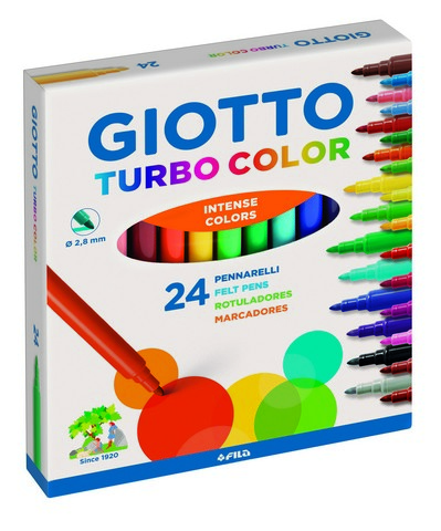 GİOTTO TURBO COLOR 24 LÜ KEÇELİ KALEM 