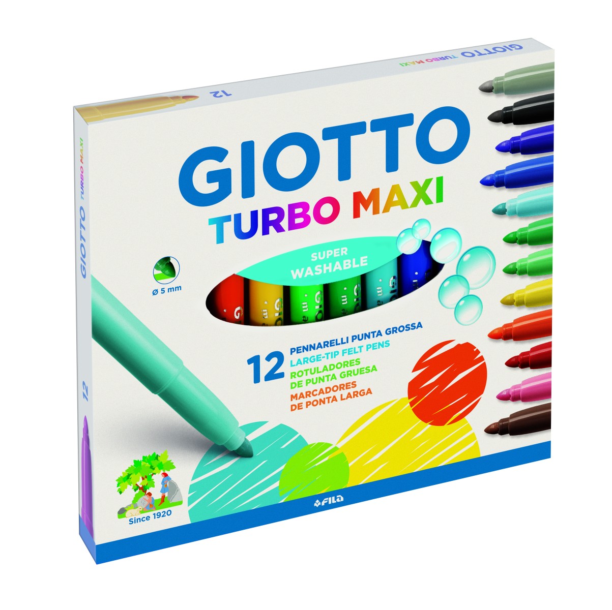 GİOTTO TURBO MAXİ KEÇELİ KALEM 12 Lİ 
