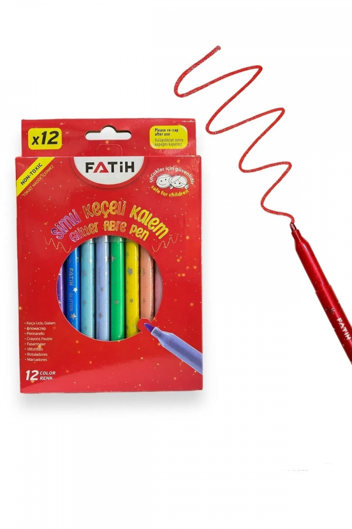 FATİH SİMLİ KEÇELİ KALEM 12 RENK 