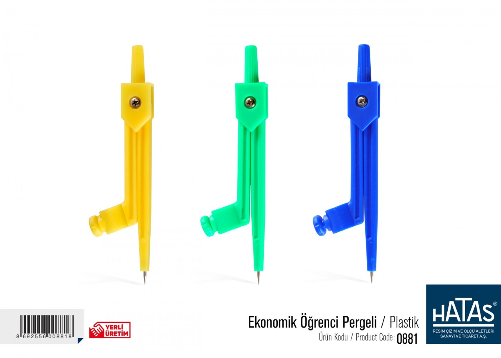 HATAS EKONOMİK PLSATİK ÖĞRENCİ PERGELİ