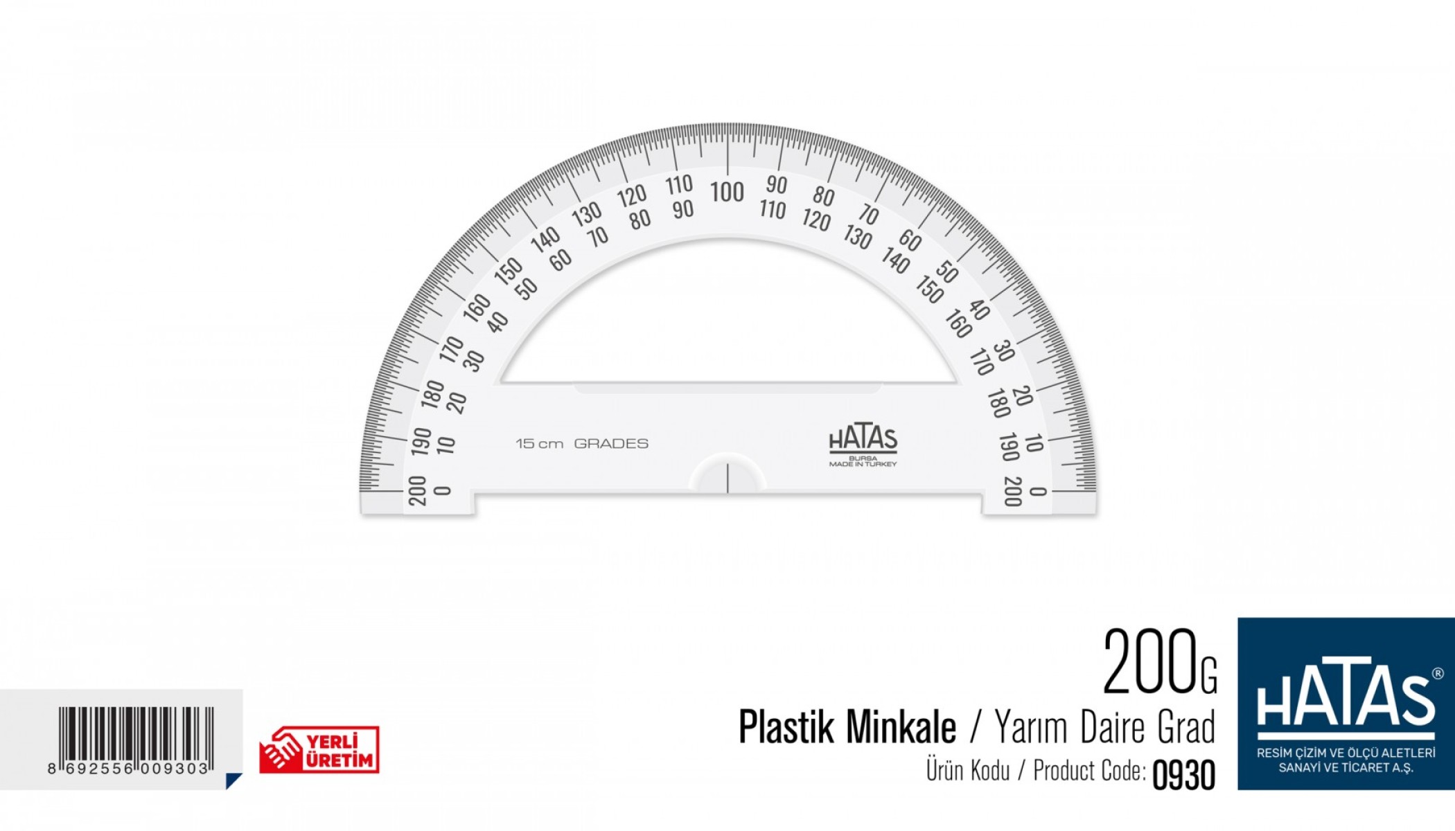 HATAS PLASTİK MİNKALE  15 CM ÇAP (200G)