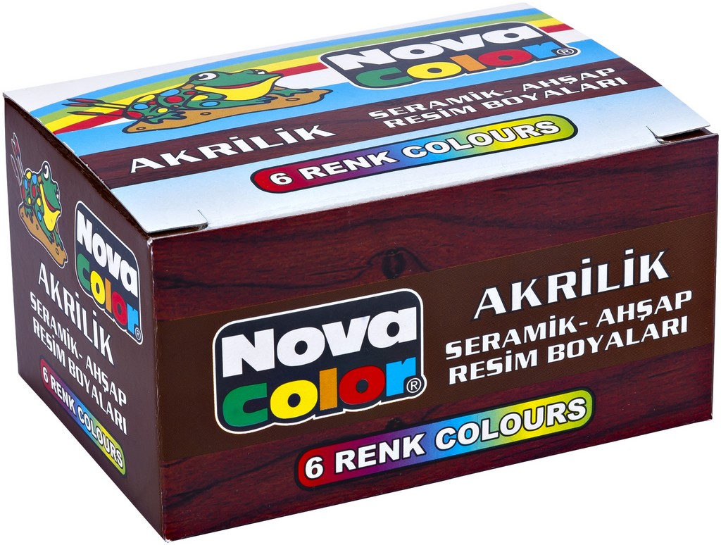 NOVA COLOR AKRİLİK BOYA 6 RENK 