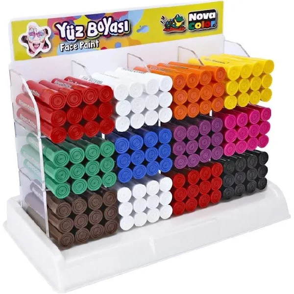 NOVA COLOR YÜZ BOYASI STANDI NC-200