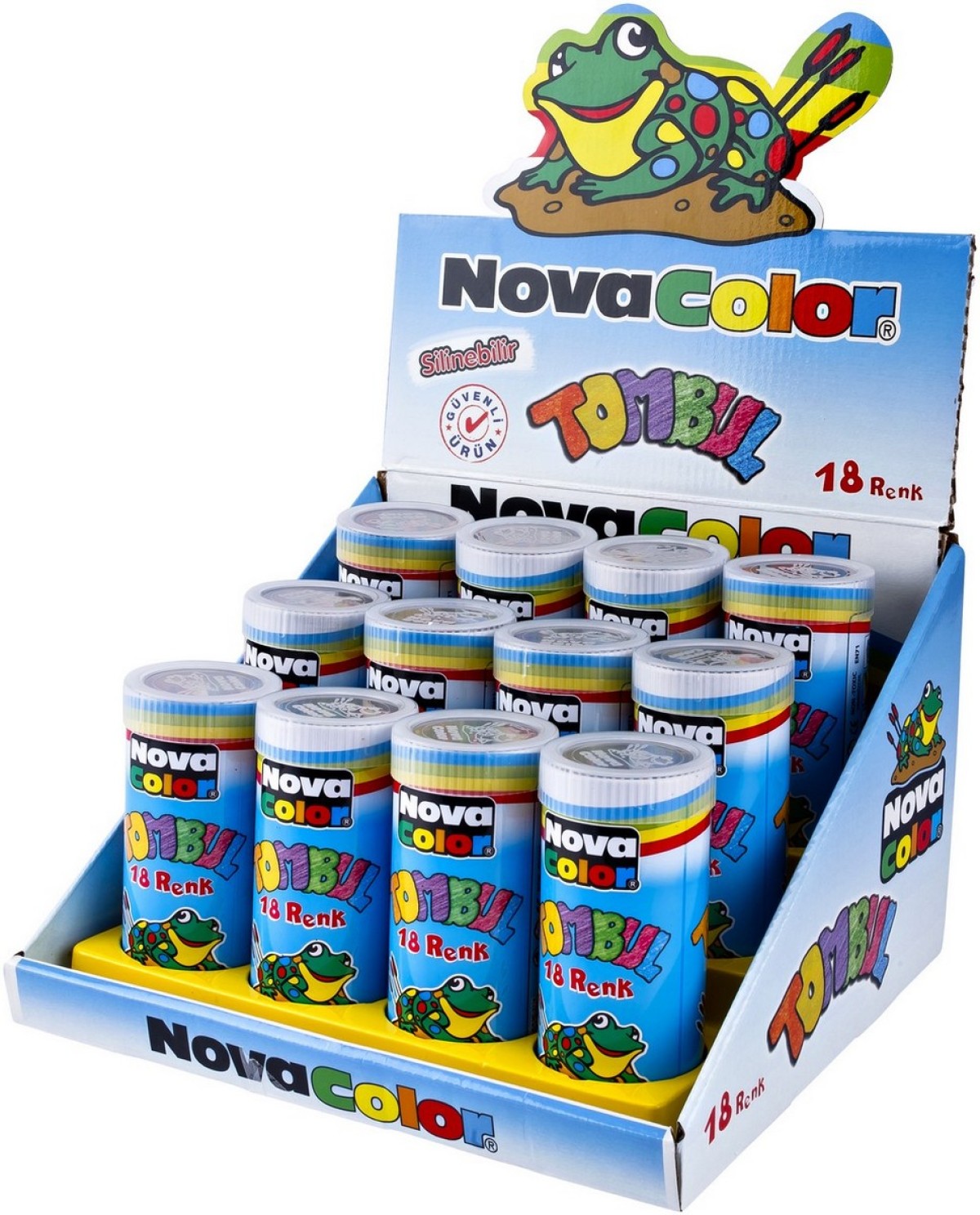 NOVA COLOR MUM BOYA TOMBUL 18 RENK TÜP  NC-2116