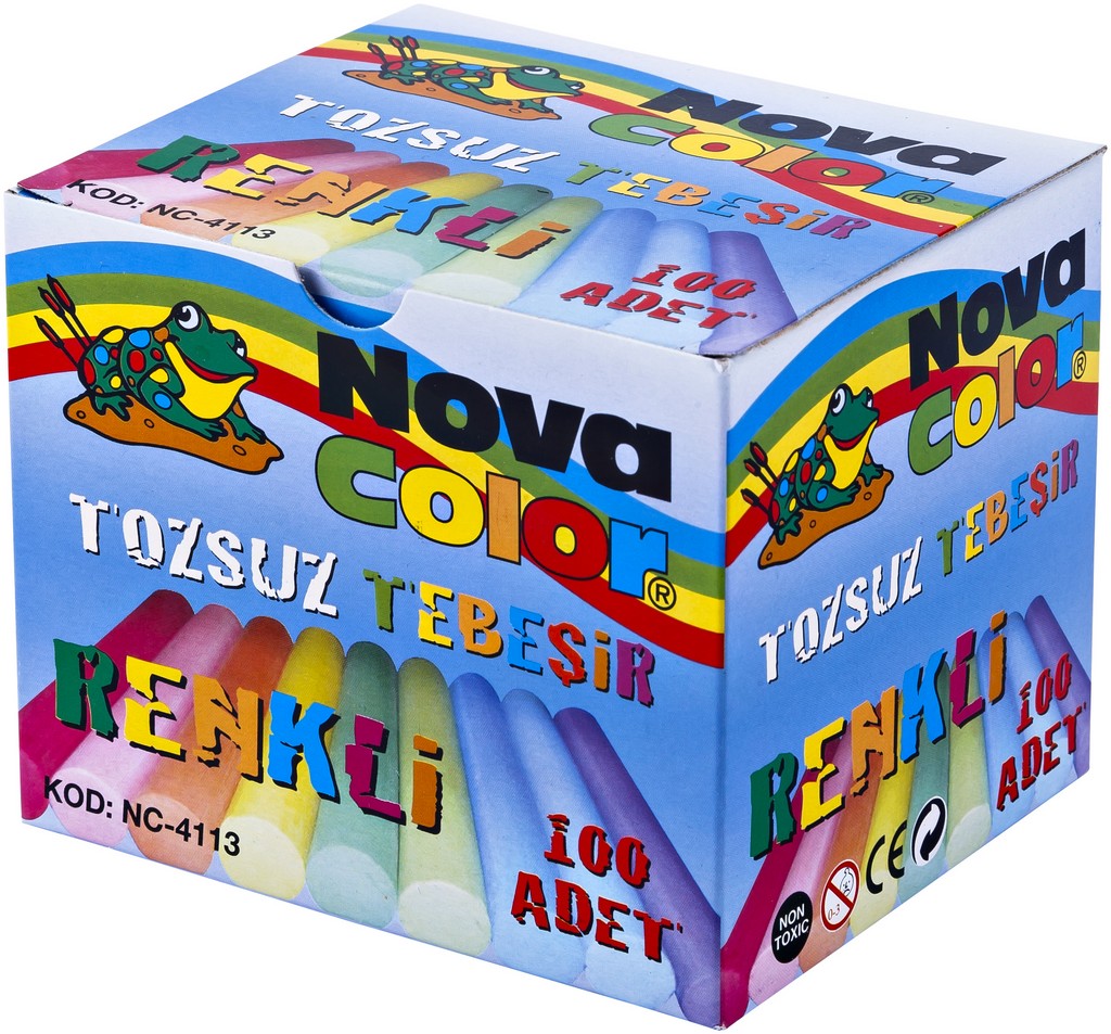 NOVACOLOR RENKLİ  TEBEŞİR 100 LÜ