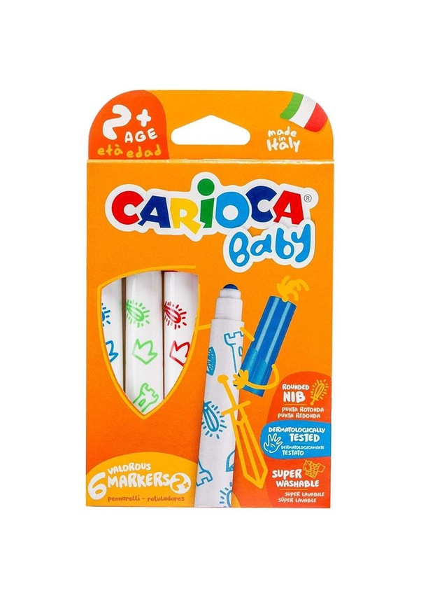 CARİOCA KEÇELİ BOYA KALEMİ JUMBO BEBEK SÜPER 6 LI 