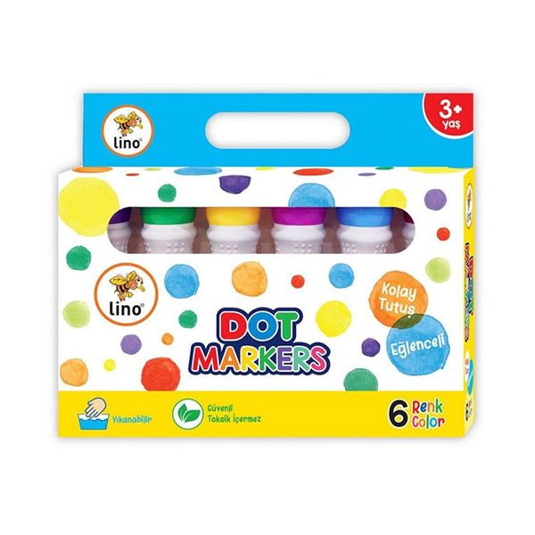 LİNO DOT LN-606 MARKER 6"LI YIKANABİLİR  