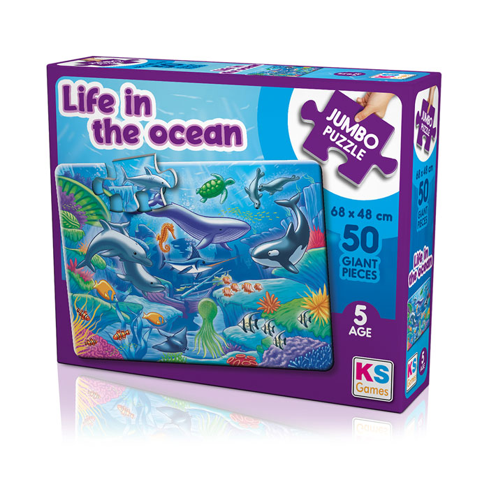 KS PUZZLE LİFE İN THE OCEAN JUMBO 50 PRÇ JP31013
