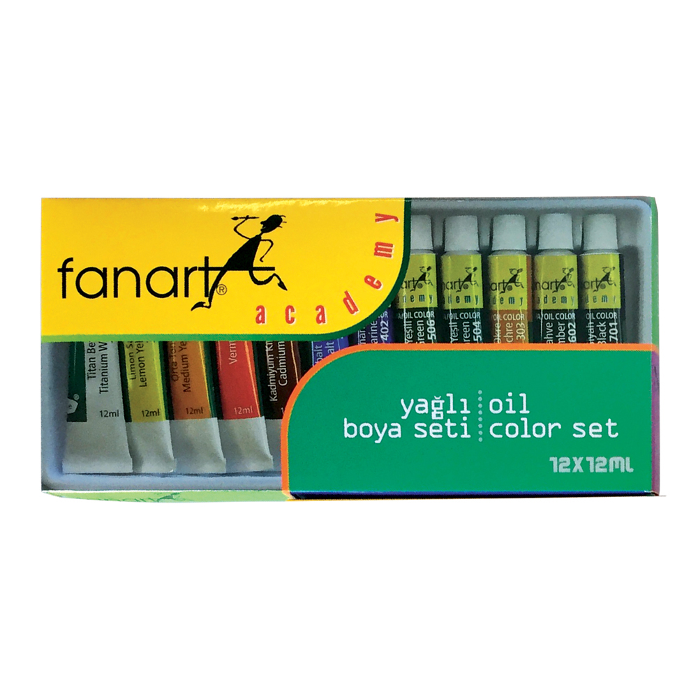 FANART ACADEMY YAĞLI BOYA SETİ 12X12 ML 