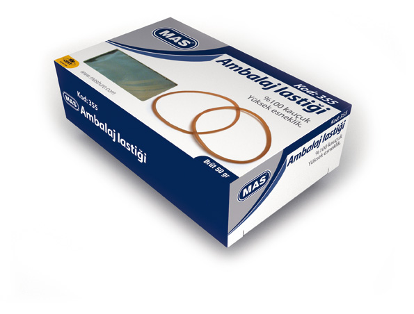 MAS PAKET LASTİĞİ 355 80/50mm 50 gr KUTU
