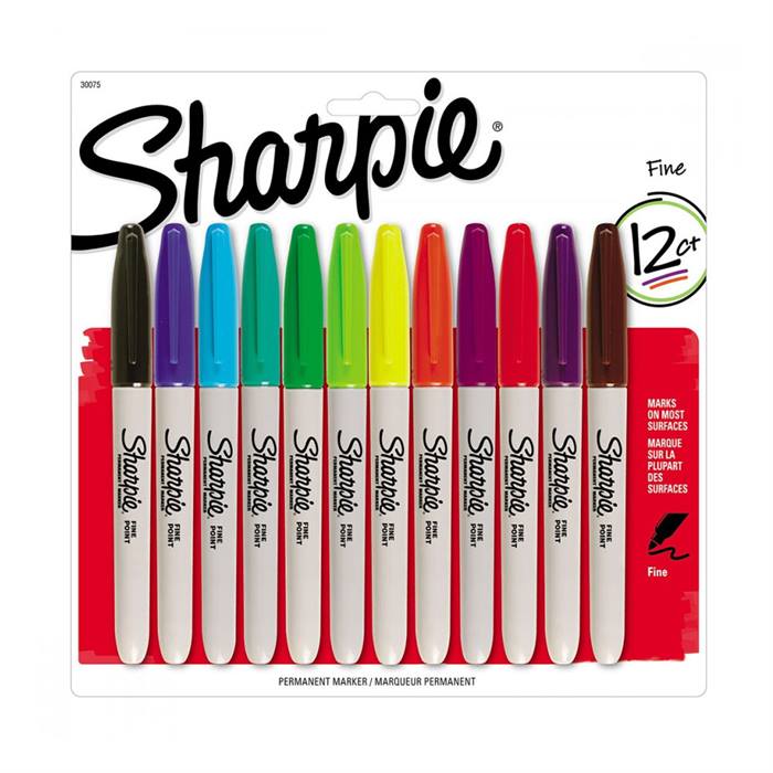SHARPİE FİNE PERMANENT MARKÖR KARIŞIK 12 Lİ 
