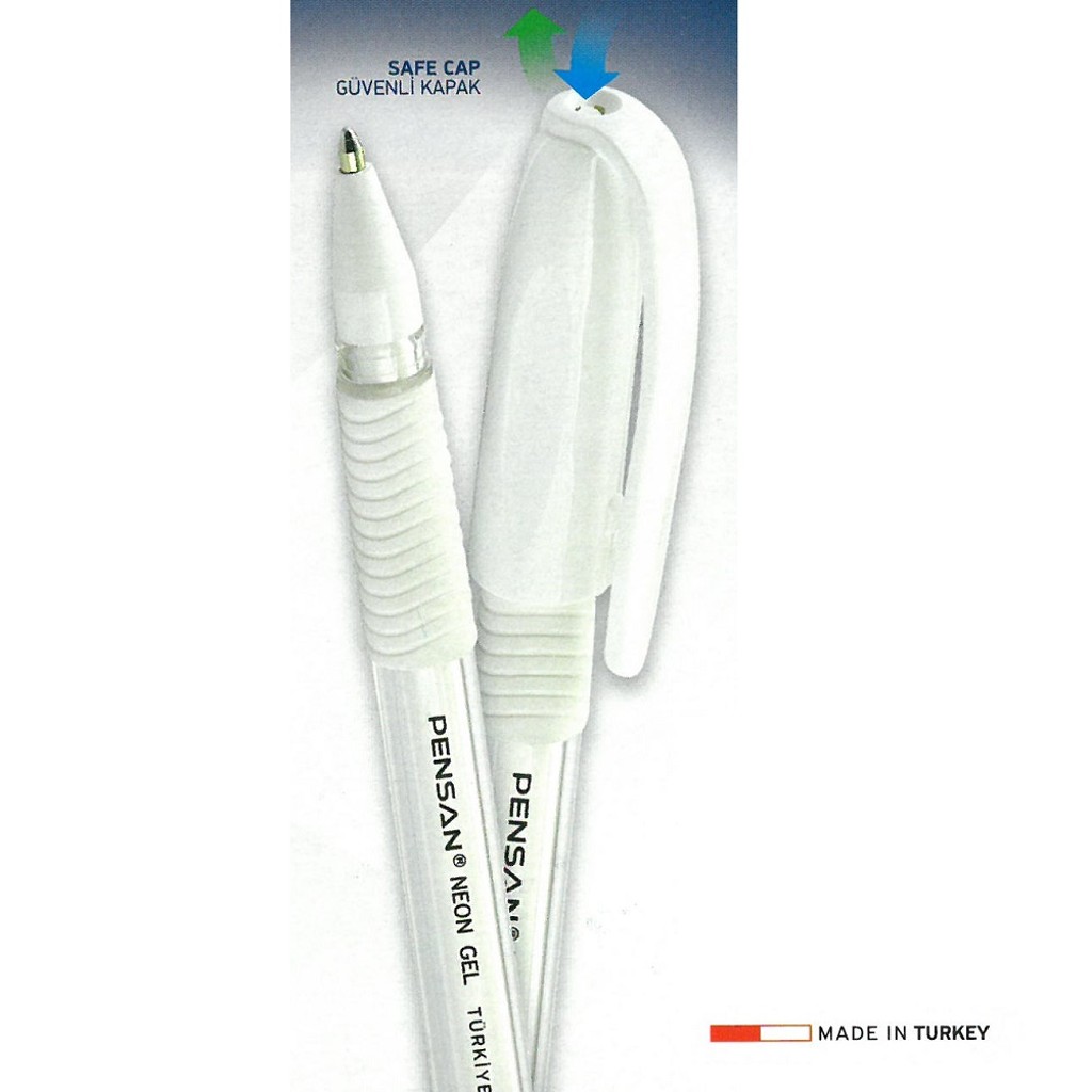 PENSAN NEON JEL KALEM 1 MM BEYAZ