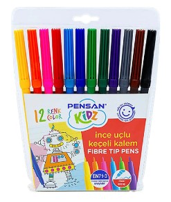 PENSAN KİDZ 5000 12 RENK İNCE UÇLU KALEM 