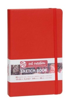 TALENS ART CRT. 13X21 140G 80Y SKETCH BOOK KIRMIZI