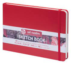 TALENS ART CR.14.8X21 140G 80Y SKETCH BOOK KIRMIZI