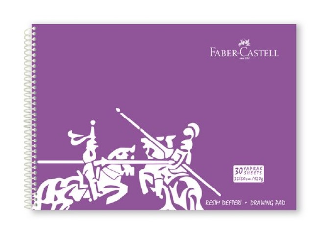 Faber-Castell PP Kapak Resim Defteri 35x50 cm, 30 