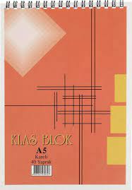 KLAS BLOKNOT A-5 SPR ÇİZGİLİ 40YP 