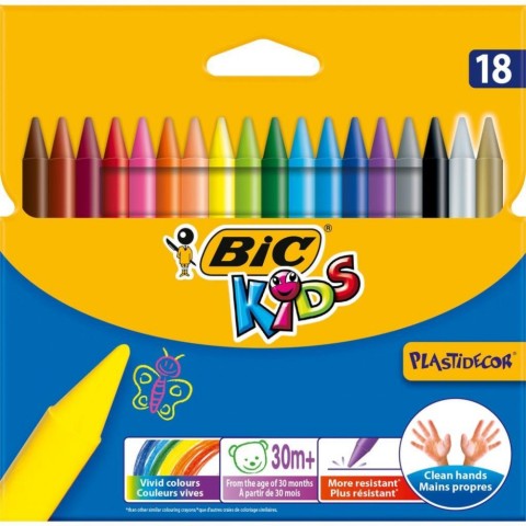 BİC PASTEL BOYA PLASTIDECOR 18 Lİ 8297714
