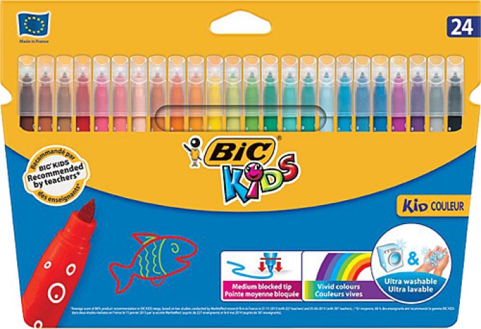 BİC KEÇELİ KALEM KID COULEUR 24 LÜ 8418005