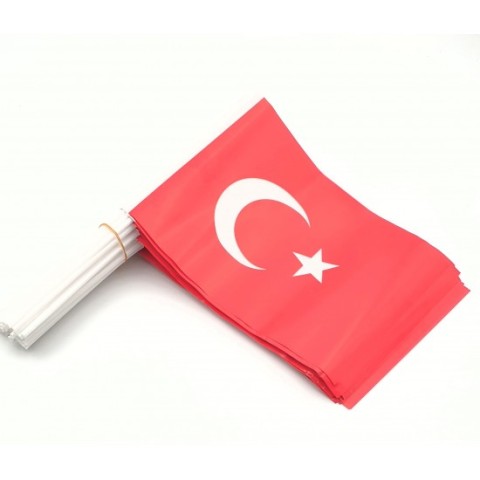 TÜRK BAYRAĞI SAPLI BÜYÜK