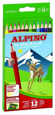 ALPİNO KURU BOYA UZUN 12 Lİ  