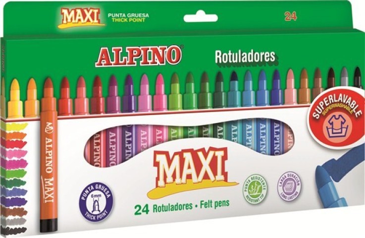 ALPINO KEÇELİ KALEM MAXI 24 RENK 