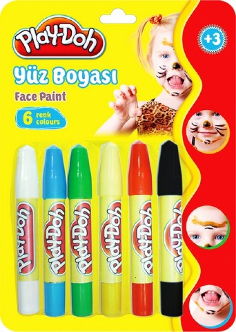 PLAY-DOH YÜZ BOYASI 6 RENK