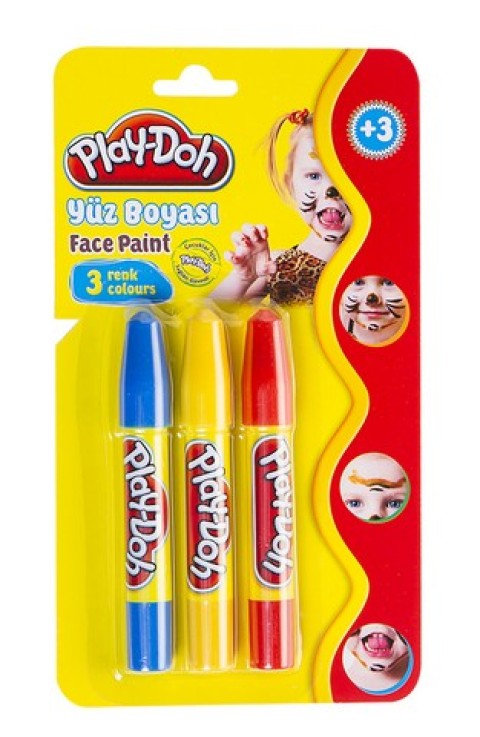 PLAY-DOH YÜZ BOYASI 3 RENK