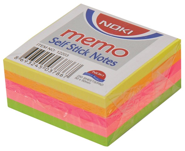 NOKİ POST-İT 50X50 - KÜP BLOK 5 RENKLİ KD:12337