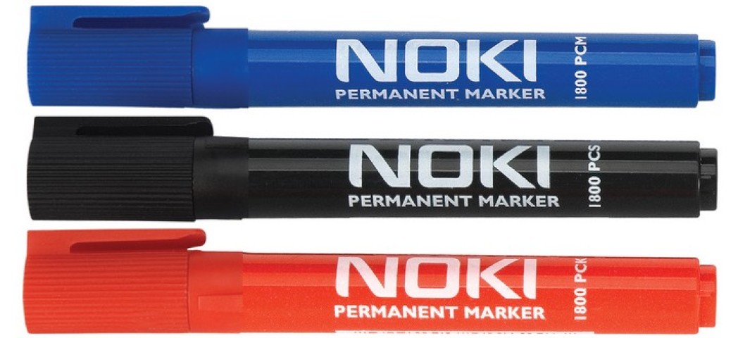 NOKİ PERMANENT MARKER MAVİ YUVARLAK UÇ 1800 PBM