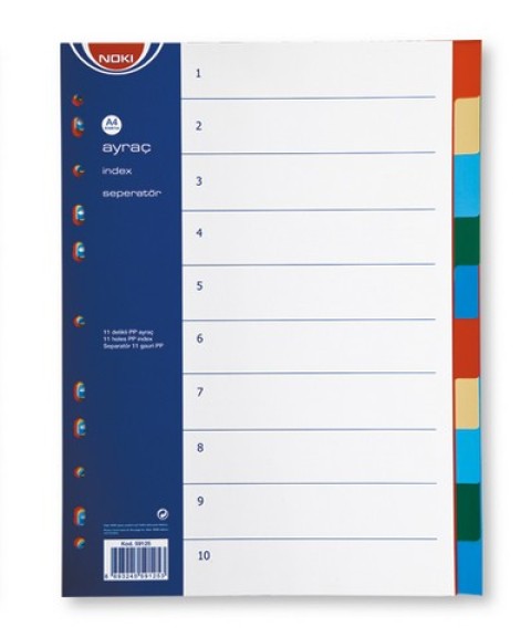 NOKİ SEPERATÖR PP 10 RENKLİ 59125