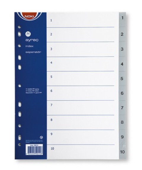 NOKİ SEPERATÖR PP 1-10 RAKAMLI  59210