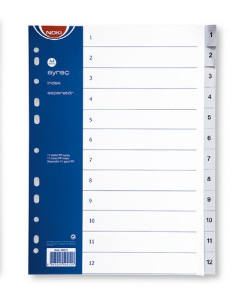 NOKİ SEPERATÖR PP 1-12 RAKAMLI 59212