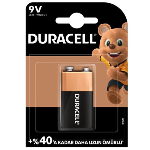 DURACELL ALKALİN PİL 9 VOLT