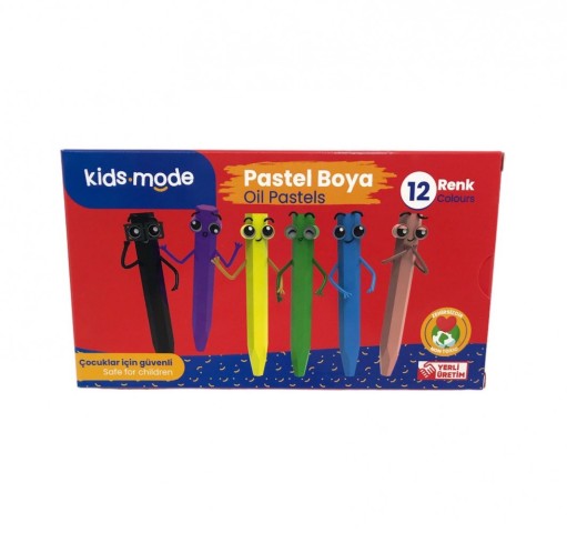 KİDS MODE YAĞLI PASTEL BOYA 12Lİ 