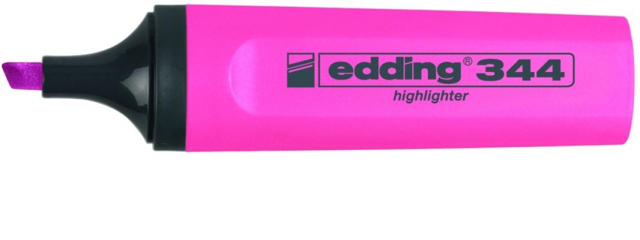 EDDİNG 344 FOSFORLU KALEM PEMBE 