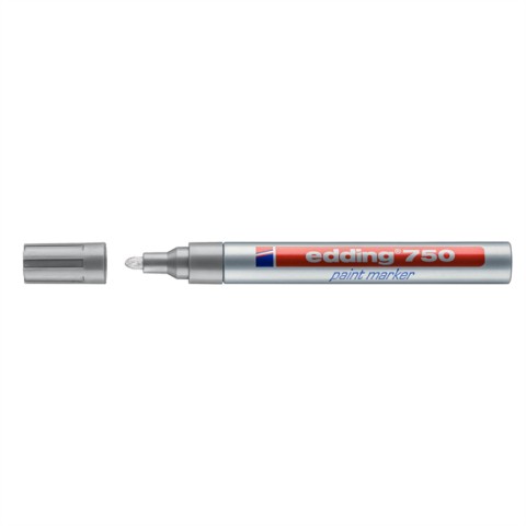 EDDİNG 750  BOYA DEKOR DEMİRBAŞ MARKER GÜMÜŞ  