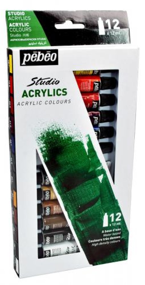 PEBEO AKRİLİK BOYA TÜP 12Lİ 12ML 666013