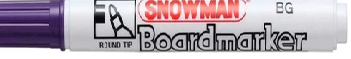 SNOWMAN TAHTA KALEMİ MOR