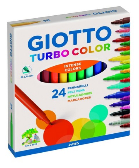 GİOTTO TURBO COLOR 24 LÜ KEÇELİ KALEM 