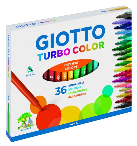 GİOTTO TURBO COLOR 36 RENK  KEÇELİ KALEM 