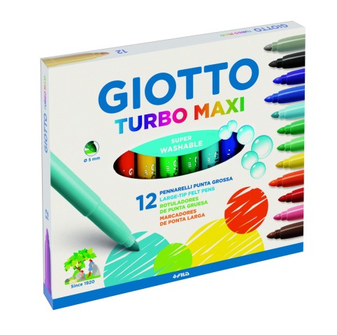 GİOTTO TURBO MAXİ KEÇELİ KALEM 12 Lİ 