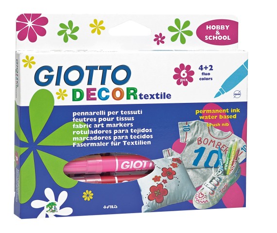 GİOTTO DECOR TEKSTİL BOYASI 6LI