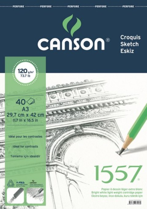 CANSON ÇİZİM BLOK A3 120GR 40 YPR